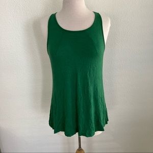 Green envelope flowy tank top blouse
